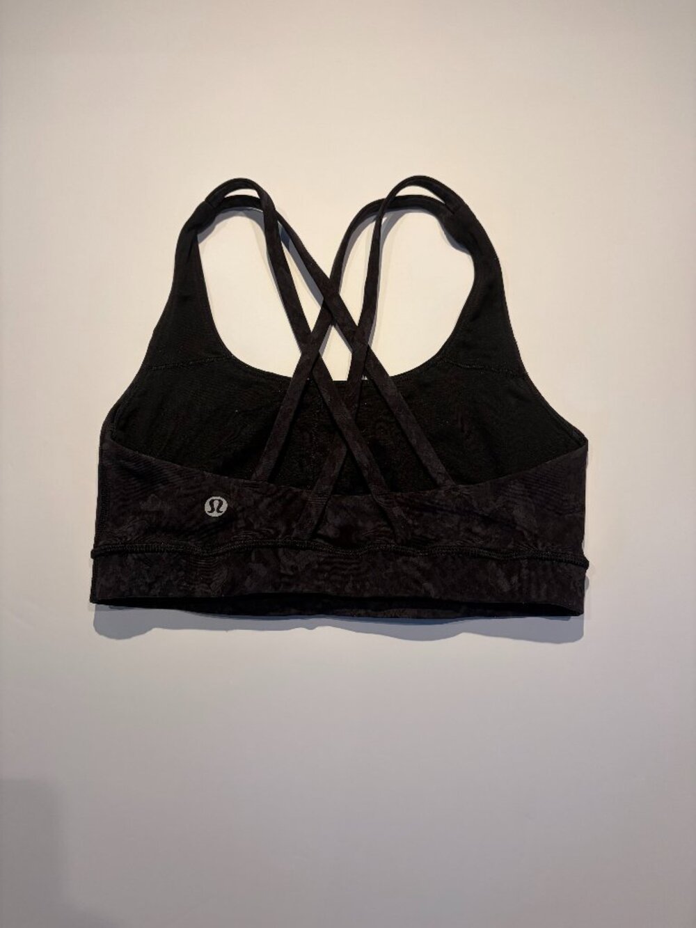 Lululemon Energy Bra Black patterned Size 4